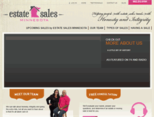 Tablet Screenshot of estatesalesminnesota.com